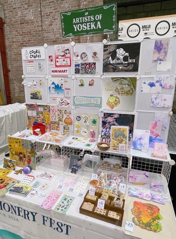 8.7-8.9.2024: Stationery Fest - Artists of Yoseka Group Table