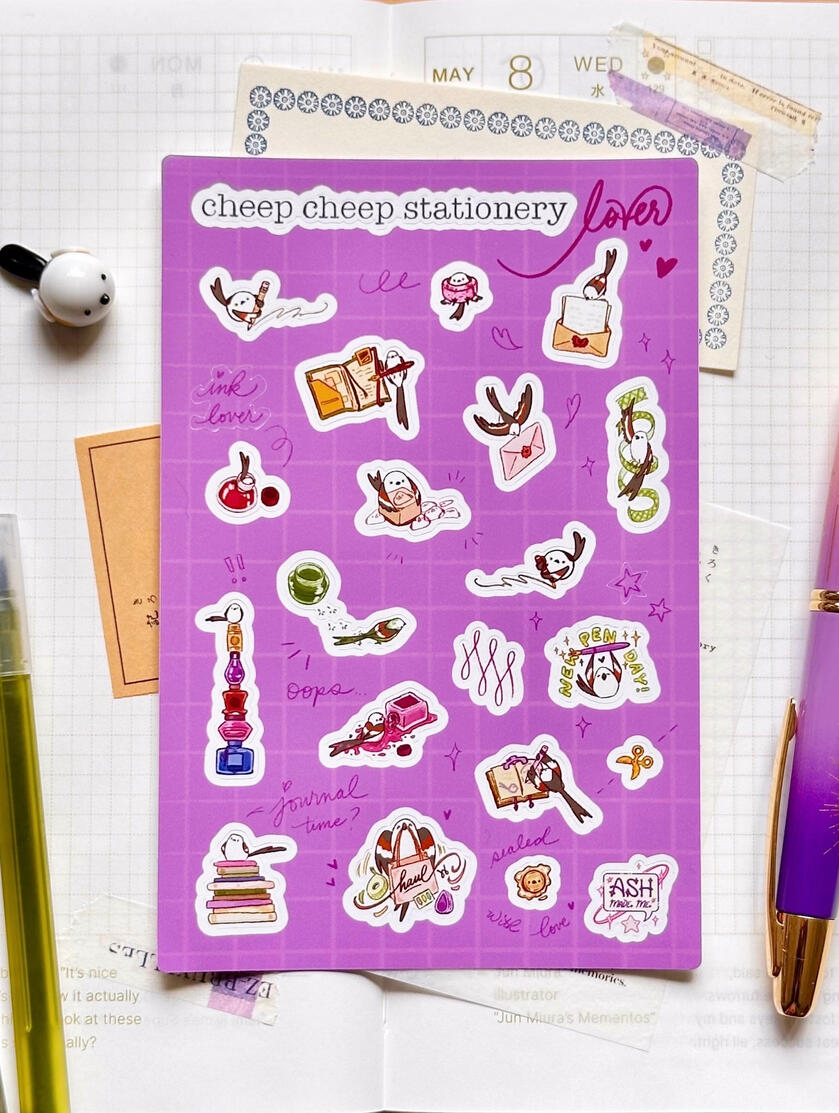 Cheep Cheep Stationery Sticker Sheet